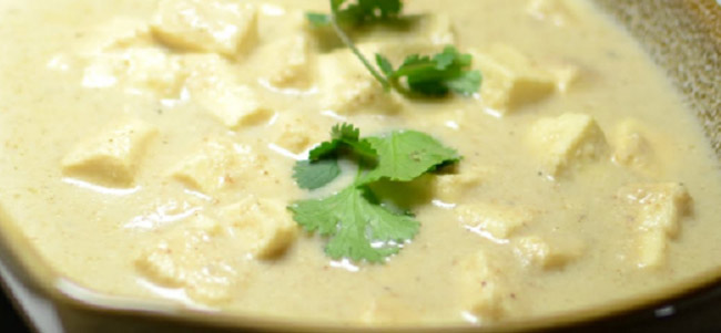 Paneer in White Gravy